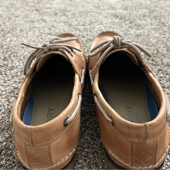 MEN'S SPERRY LEEWARD 2 EYE BOAT SHOES Size 10.5 W Color Sahara - Picture 9 of 12